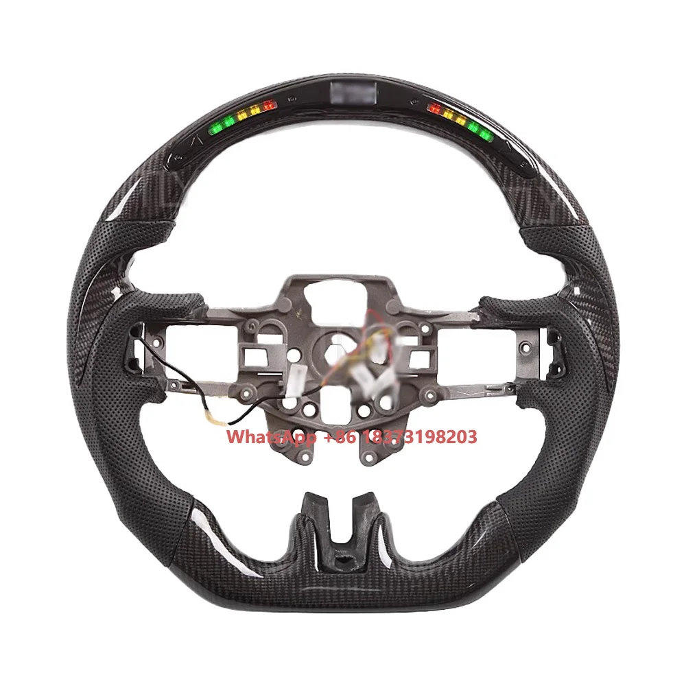 

Real Carbon Fiber Led Display Steering Wheel for Mustang 2015 2016 2017 2018 2019 GT Steering Wheel Customizion