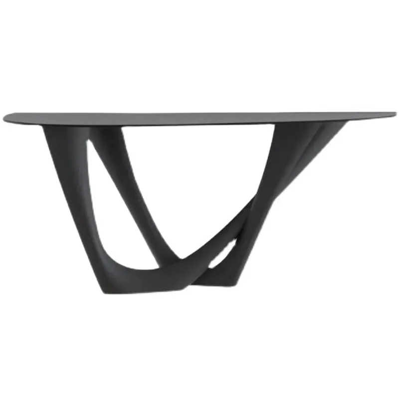 

Wall art entrance few, Nordic creative Internet celebrity stainless steel table, villa model room, living room hotel aisle