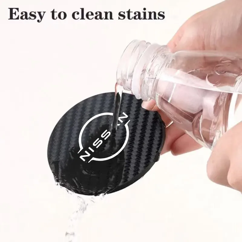 2 قطعة قاعدة أكواب جلدية مكافحة الضوضاء وسادة كوب الماء وسادة لنيسان قاشقاي جوك بولسار سنترا ألتيما باترول ميكرا روج ألميرا