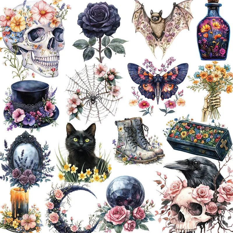 Gothic objects Stickers Crafts And Scrapbooking stickers kids toys book Decorative sticker DIY Stationery