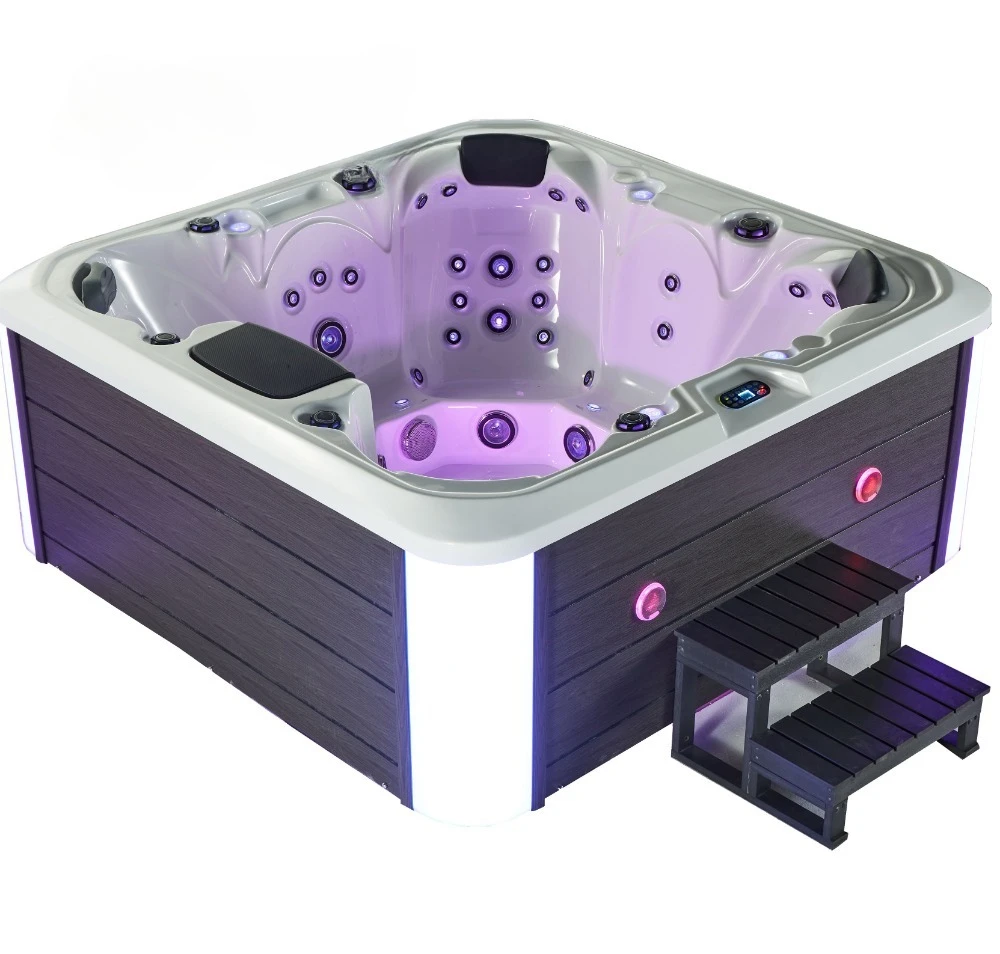 Massage Hottub Bath whirlpool Large Outdoor Waterfall Spa Hot Tub Hydro Massage Outdoor Pool Spa with Jets