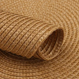 Conjunto de 12 tajones de mesa trenzados con trenzas de mesa lavables resistentes al calor sin deslizamiento para la almohadilla de comedor de cocina con posavasos de taza 10 Mejores Matros de mesa redondos de ventas 90 cm - №8