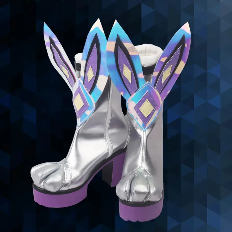 Jogo lol batalha coelho miss fortuna cosplay sapatos jogo lol cosplay sapatos sexy sapatos femininos botas altas saltos festa de halloween presente