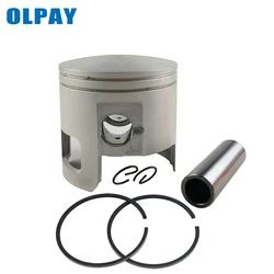 66T-11631 Piston and Piston Ring Set (Std) For Yamaha Parsun 40HP E40MH 40X with Clip and Pin 66T-11631-01-93 80mm