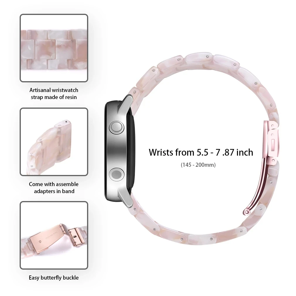 20mm Bracelets For Xiaomi Amazfit GTS 4/3/2 Mini SmartWatch Band Strap For Huami Amazfit GTS3 2 2e Bip S U GTR 3 Pro Resin Ms. W