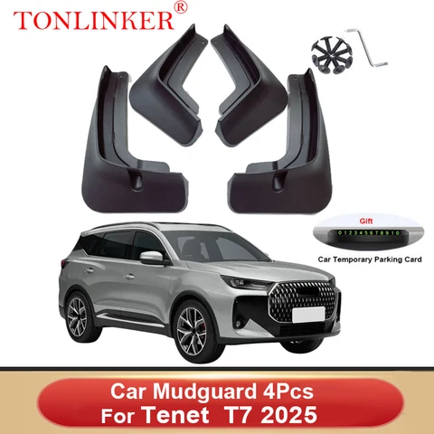 TONLINKER автомобильное брызговик для Tenet T7 2025 внедорожник брызговики переднее и заднее крыло брызговики 4 шт. аксессуары