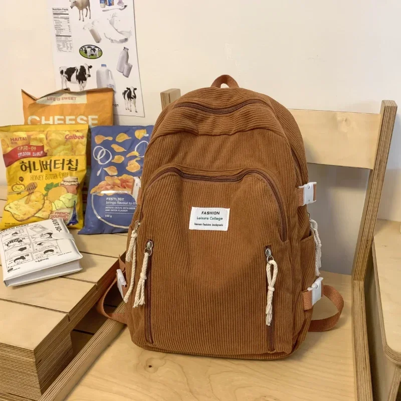 

Однотонный модный бархатный рюкзак 2024new, Высококачественная женская сумка, повседневный рюкзак на молнии с внутренним карманом, рюкзаки для девочек