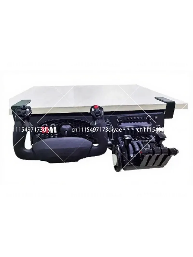 Multifunctional Desk Mount Throttle Quadrant Flight Simulator Joystick with Honeycomb Design