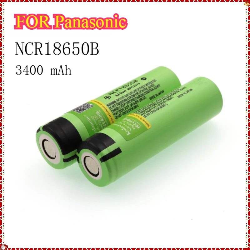 New Panasonic 18650 Li-Ion  Battery  NCR18650B 3400mAh 3.7V Strong Light Flashlight Battery