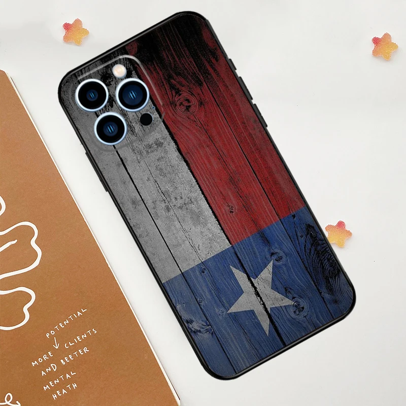 Texas Flag Case For iPhone 15 16 14 13 12 11 Pro Max Plus X XR XS 12 13 Mini Cover Accessories