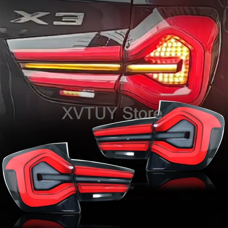 Taillight Assembly for BMW X3 Refit LED Tail Lamp Work Fogger Light 2010-2017 Rear Headlamp Turn Signal Lamp Reversing Brake Fog
