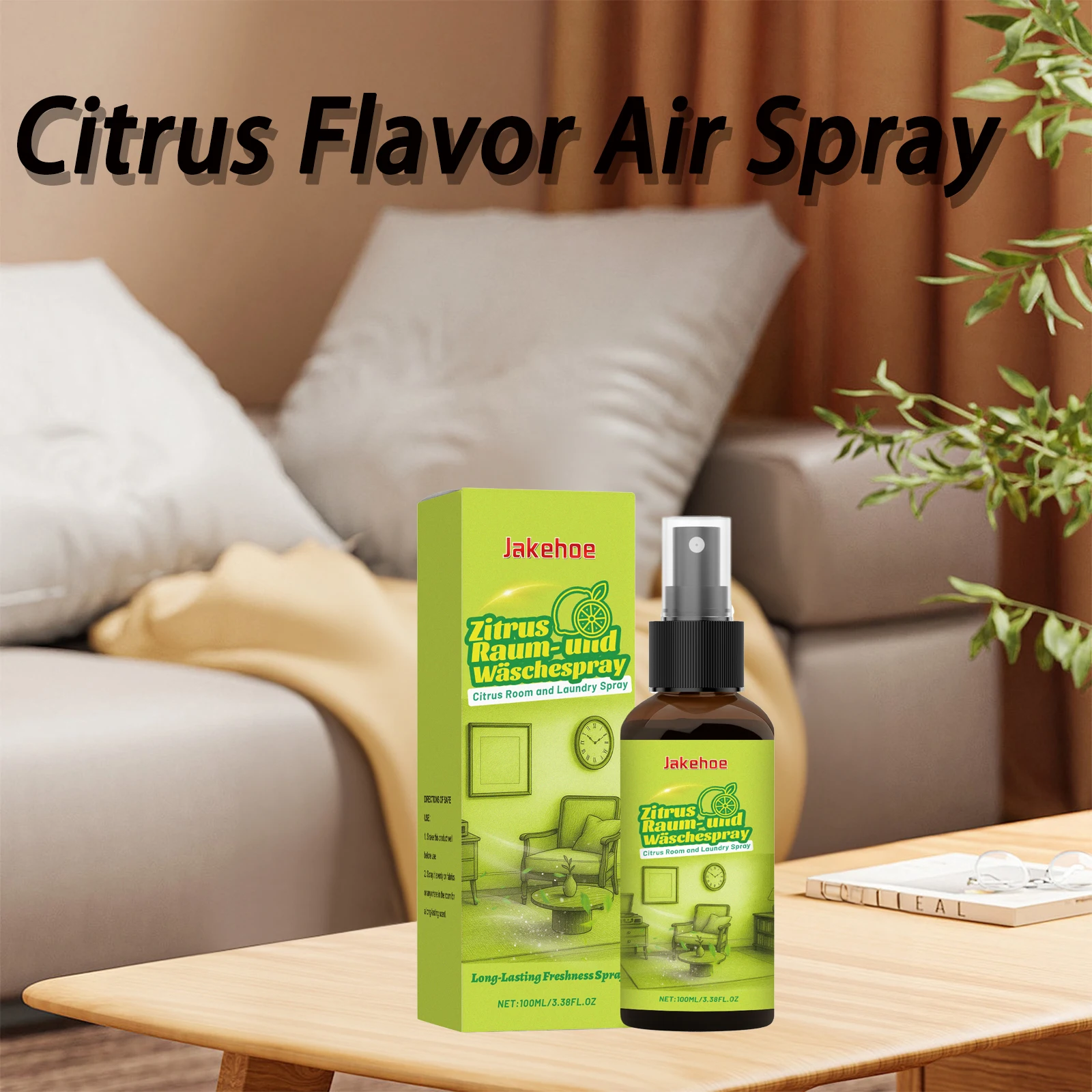 

Citrus Flavor Air Spray Quickly Purify Air Maintain Long-Lasting Fragrance Add Fresh Atmosphere Household Fabric Refresher Spray