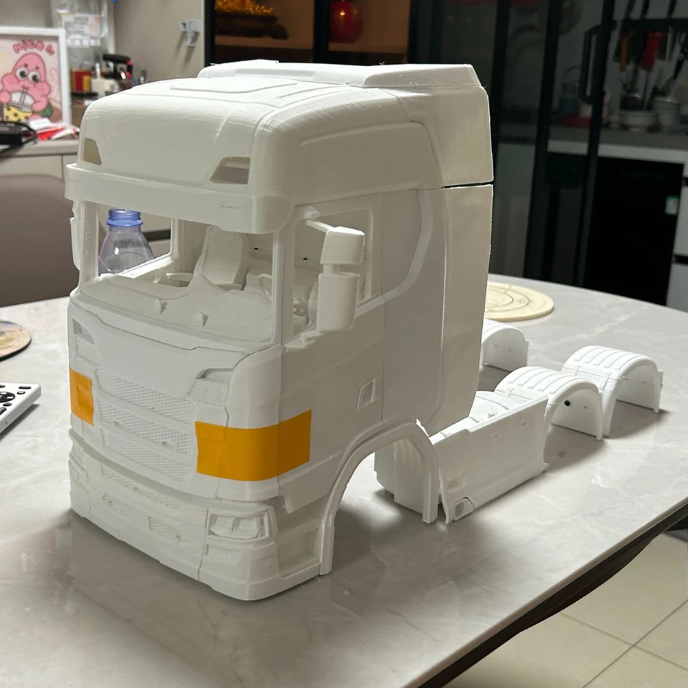 

Simulated Plastic Cab Body Shell 6X4 Series for 1/14 Tamiya RC Dump Truck Trailer SCANIA 770S R620 R470 R730 Toys Car Parts