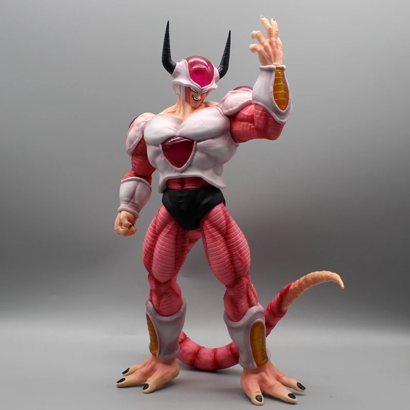 Anime estatueta dragon ball z frieza figura buraco branco frieza segundo formulário figuras de ação estátua do pvc modelo boneca brinquedos presente 37cm