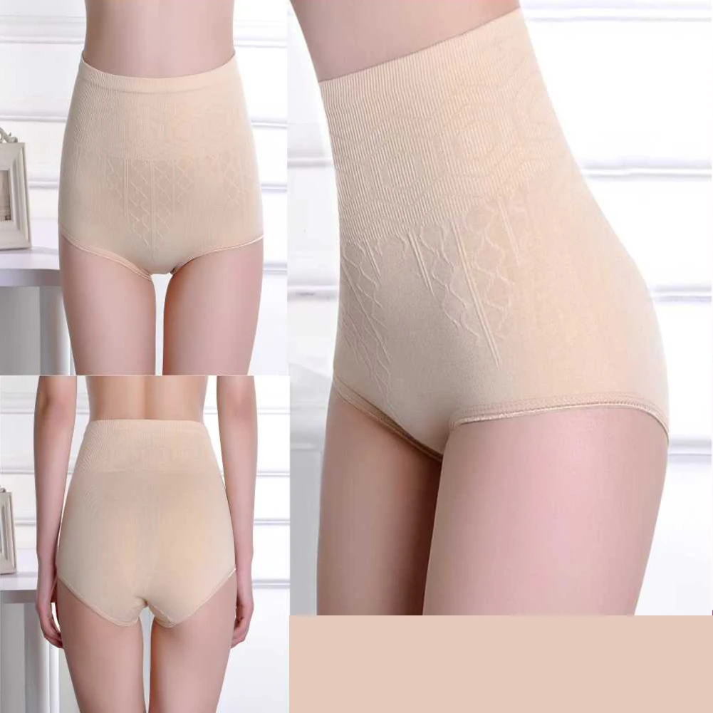 Cintura alta calças de barriga shorts pós-parto calcinha dando forma calças abdômen shapewear em forma de calças abdômen roupa interior