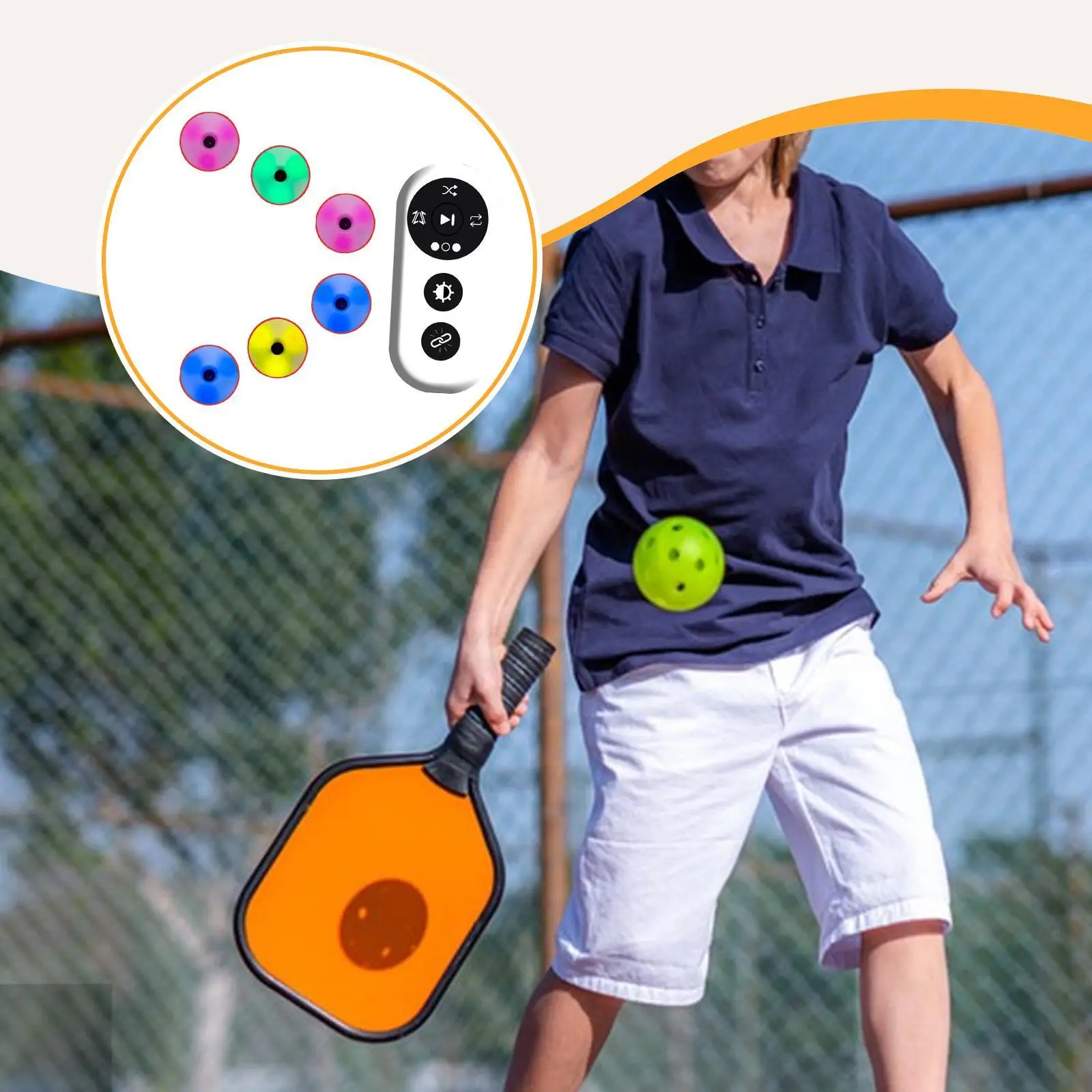 6x أضواء التدريب رد الفعل المحمولة رد الفعل مصباح الرياضة أضواء خفة الحركة التدريب مجموعة لكرة السلة القفز كرة القدم المبارزة الرياضيين