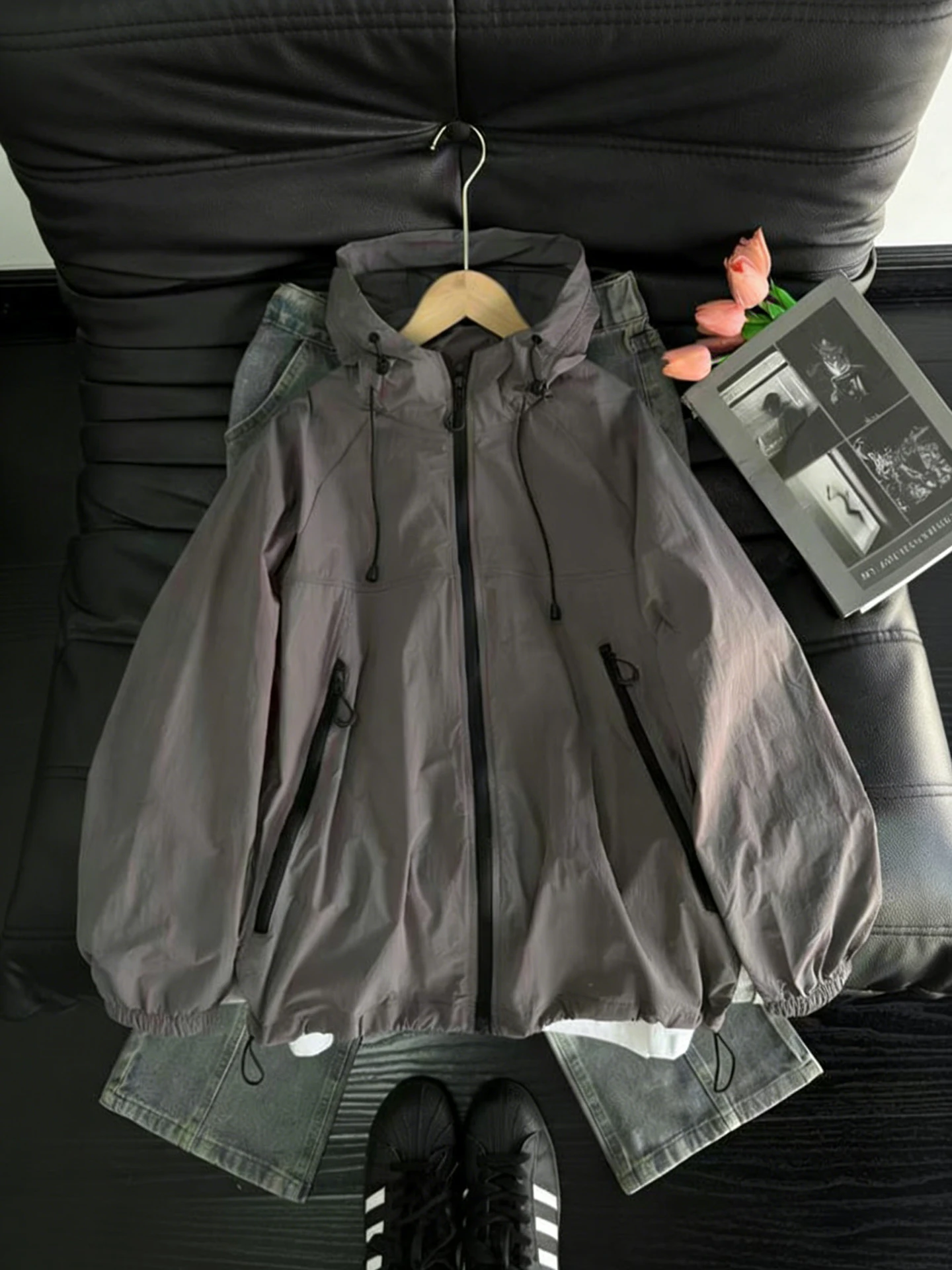 American Style Men's Light Weight Quick Dry Ice Silk Sun Protection Clothing Summer Outdoor Cool Feeling Breathable Coat