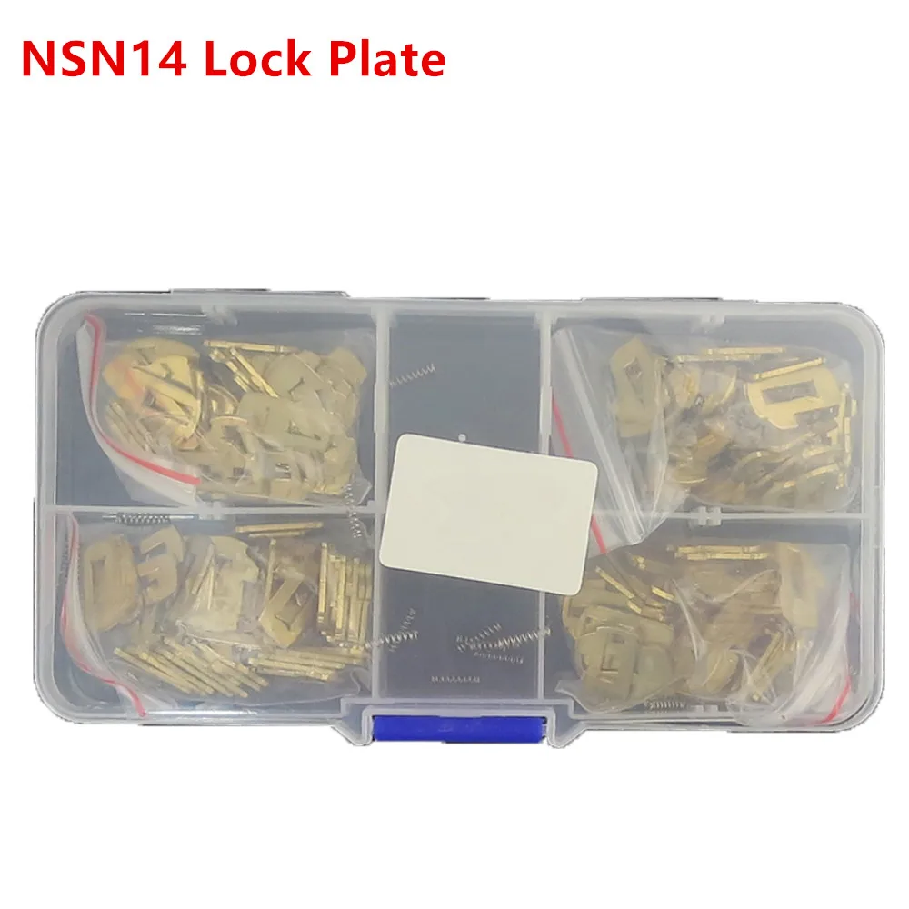 

lock wafer NSN14 Car Lock Reed Plate For Nissan Car Door Lock Repair Kits Brass Material 4 Models Each 50pcs with Spring