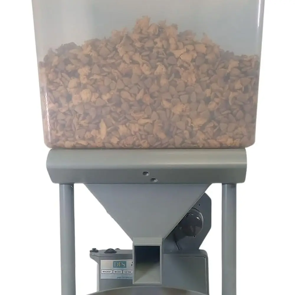 

XL Automatic Large Dog Feeder, 30 lb Storage Capacity, Program up to 4 Meals/Day with Smartphone, JAM-Free (Simply Silver)