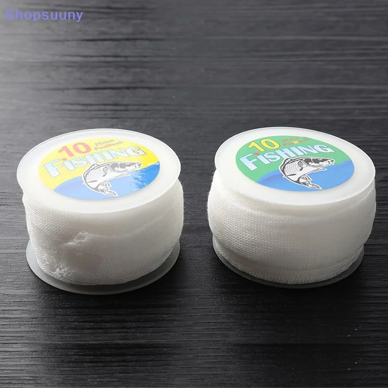 [SU] 10m PVA Diameter 25/37mm Mesh For Carp Fishing Water Soluble Groundbait Feeder Mesh Funnel Fishing Lure Bag Fishing Tool
