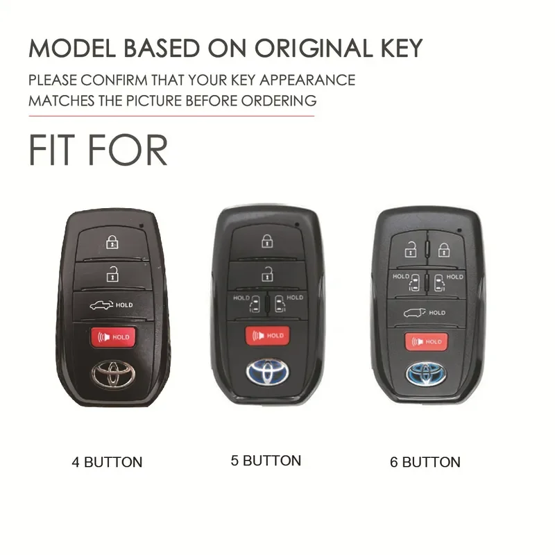 for Toyota Sienna Leather Key Cover High End Car Key Bag Case for North America Market Tantu Style Protective Shell