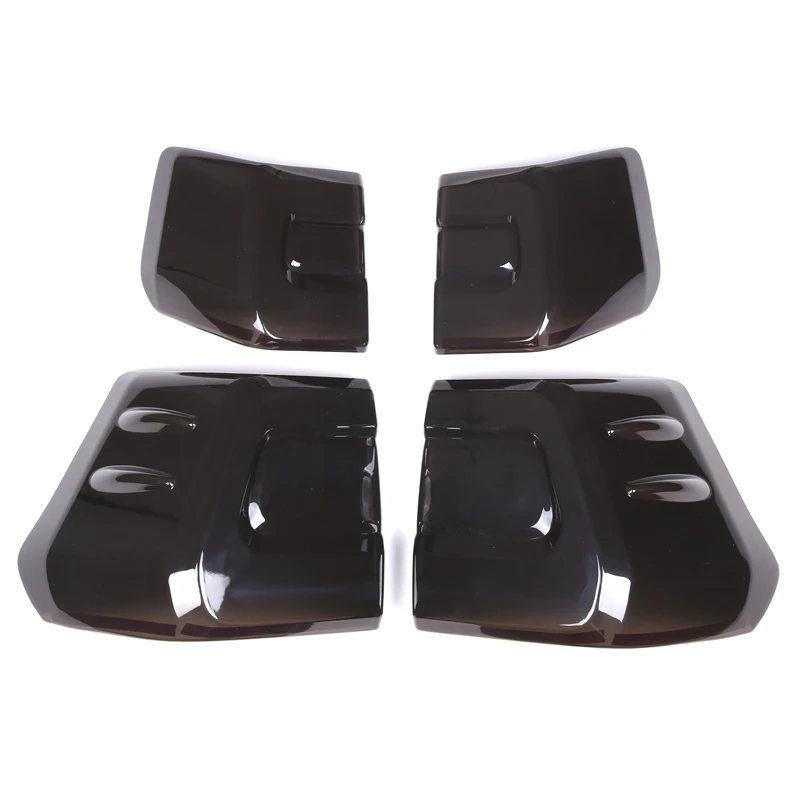 

For Toyota Land Cruiser Prado FJ150 150 2018-2022 ABS Black Car Tail Light Cover Decoration Sticker Car Protection Accessories