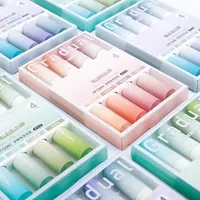 4 Color/box Ins Korean Highlight Marker Pen Single Head High Capacity Pen Marker for Student DIY Cute Graffiti Scrapbook Notepad