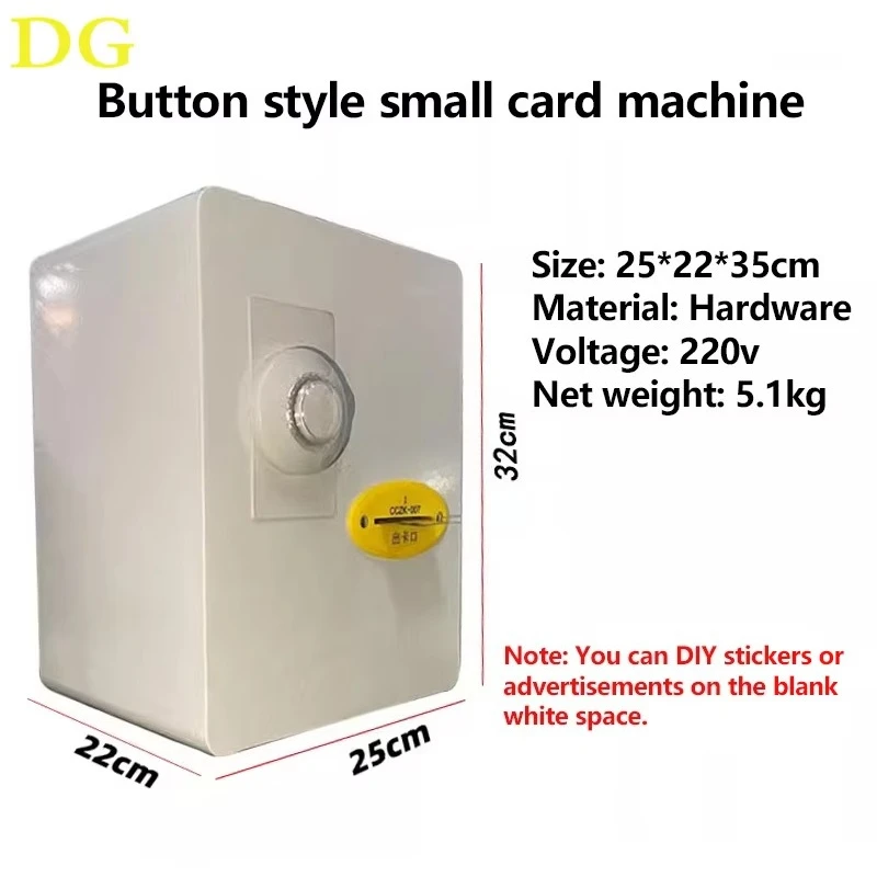 Mini Card Vending Machine Coin/Button/Knob Operated Carddass Dispenser for Collectible & Membership Cards
