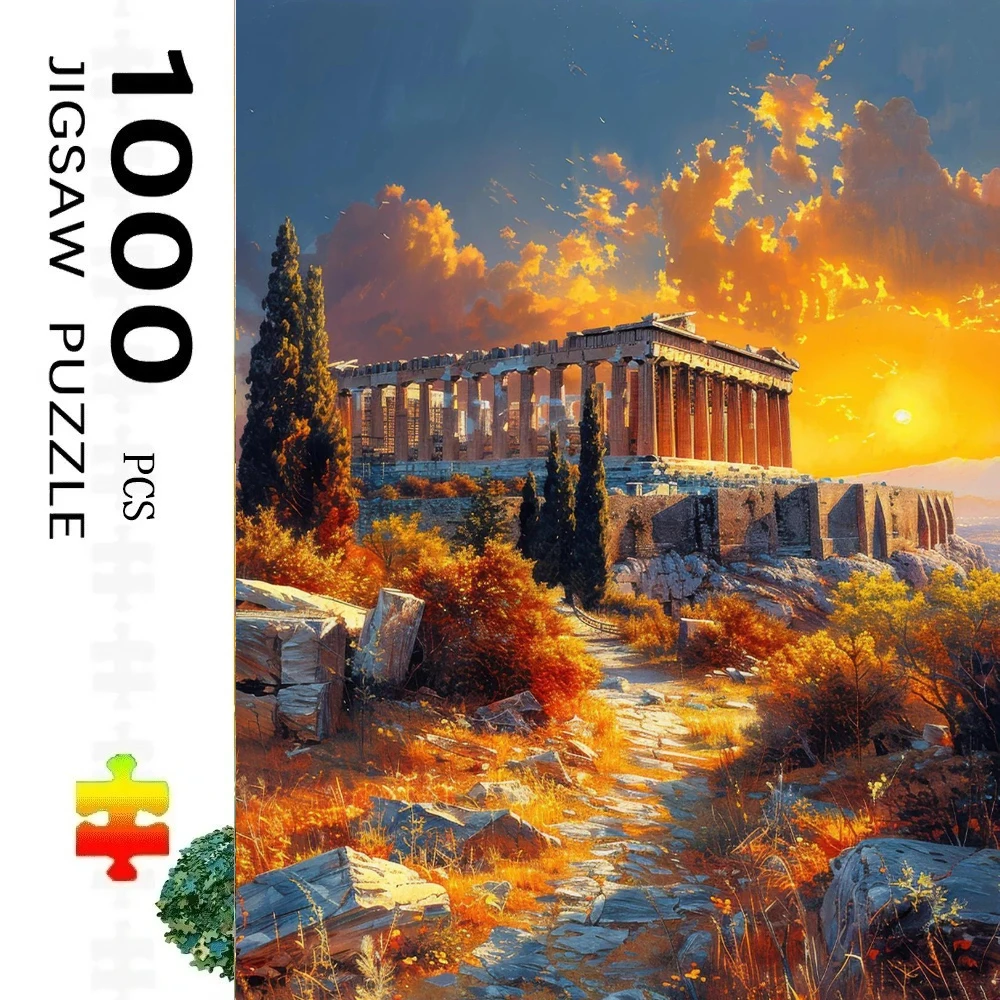 

Набор из 500 деталей: пазлы в акварельном стиле с европейскими городскими пейзажами для семейного досуга, игр в игровой комнате, спальне, гостиной, в подарок