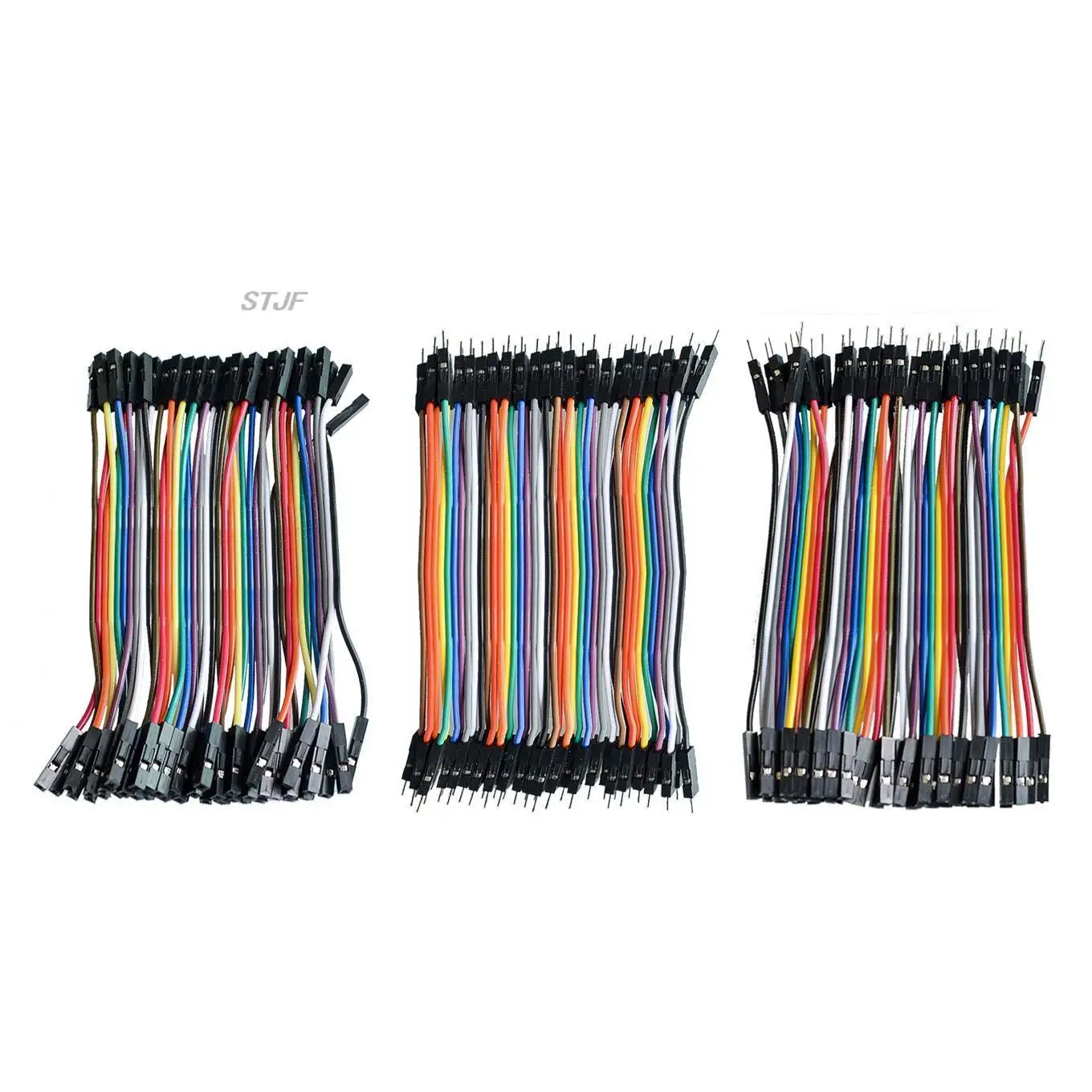 Dupont line-cable de puente macho a macho, macho a hembra, hembra a hembra, 120 piezas, 10cm, 20cm, 30cm