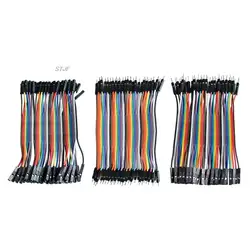Dupont line-cable de puente macho a macho, macho a hembra, hembra a hembra, 120 piezas, 10cm, 20cm, 30cm