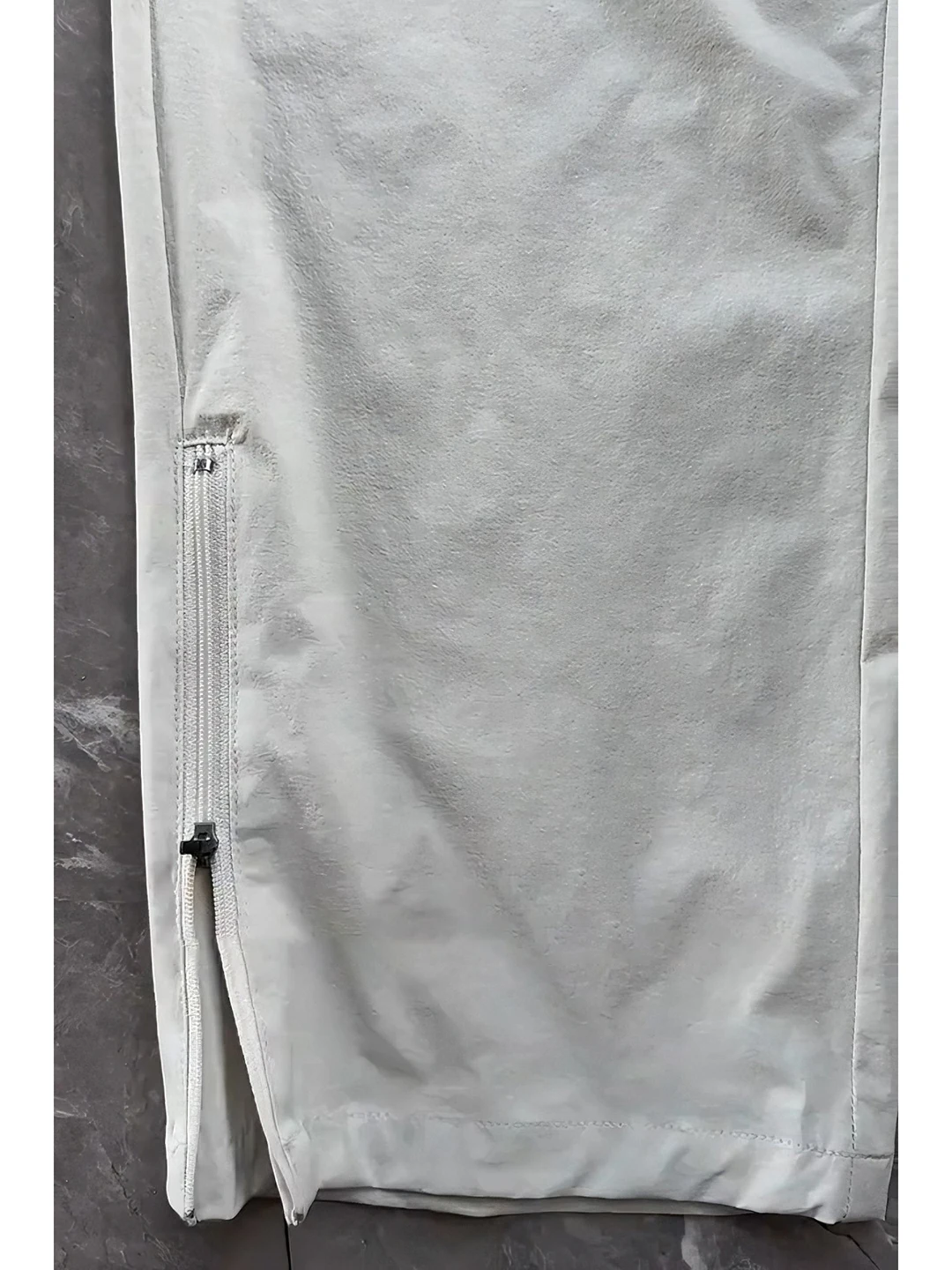 Qui Dry Ice Silk Sports Pants Men's Lightweight Breathable Outdoor Climbing Workwear Trousers Side Zipper Straight Leg Pants