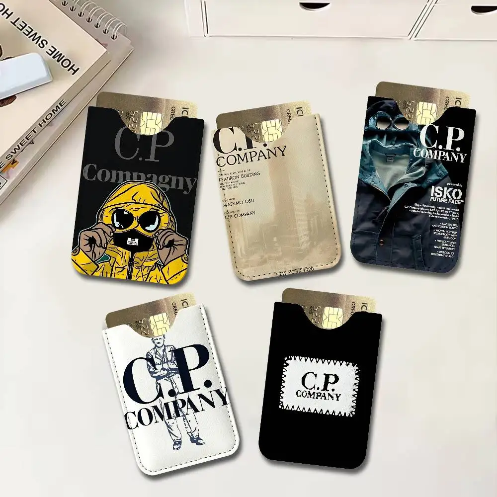 Fashion Brand C P C-Company Creative Printed with Leather Protective Case Business Portable Letter Pattern Leather Credit Bags