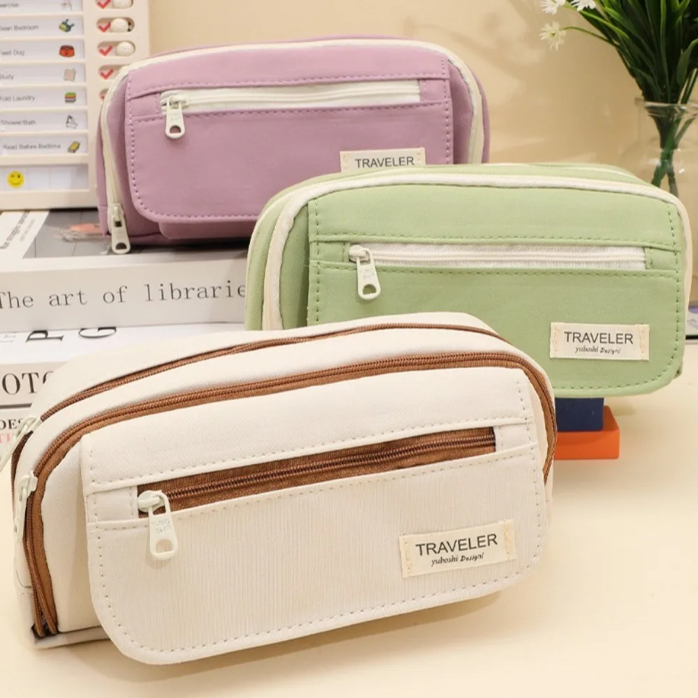 

Large Capacity Pencil Case Pen Pouch 5 Layers Stationary Pen Storage Bag Portable Ins Simple Style Pen Pencil Bag Kids