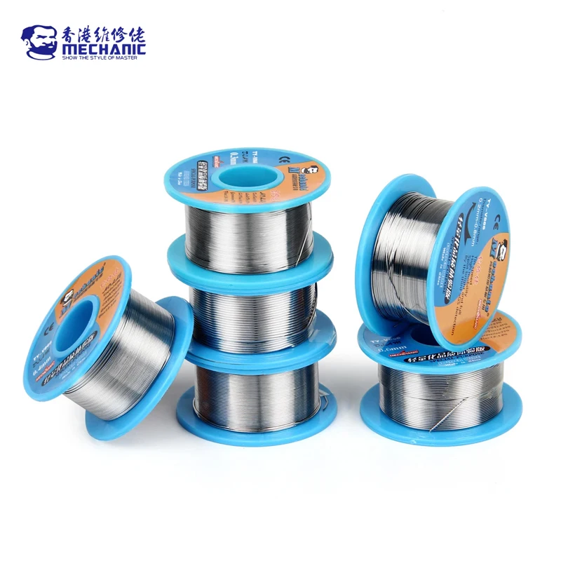 MECHANIC TY-V866 0.2-1.0mm Rosin Core High Purity Solder Wire 183°C for Mobile Phone Motherboard Repair Welding Solder Wire Tool