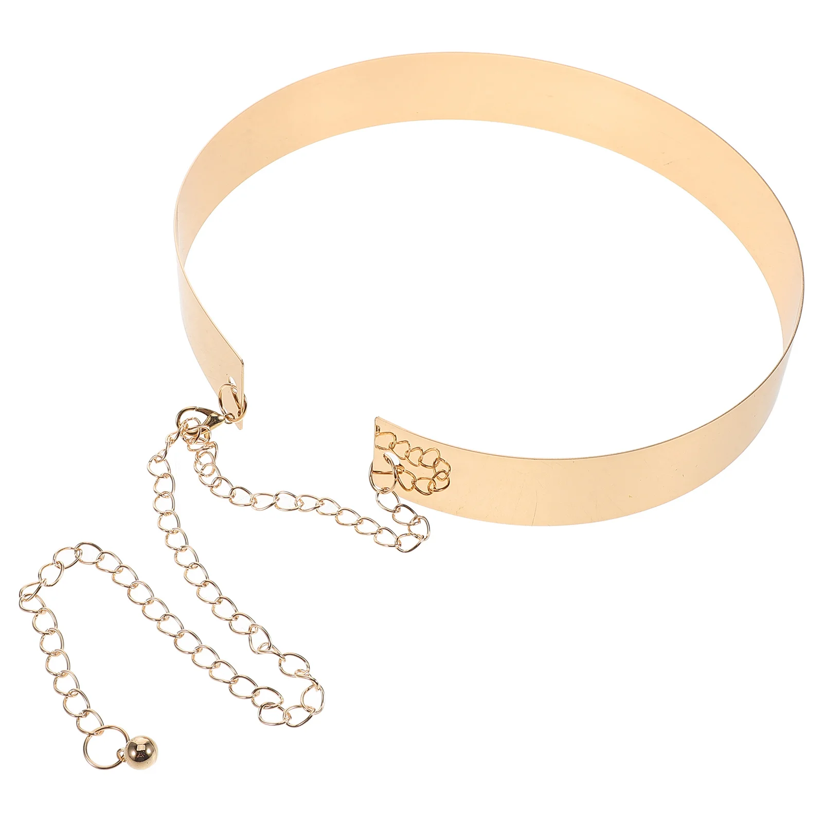 

Metal Waist Chain For Women Gold Dress Belt Shiny Adjustable Fashionable Body Jewelry Wedding Party Formal Accessory