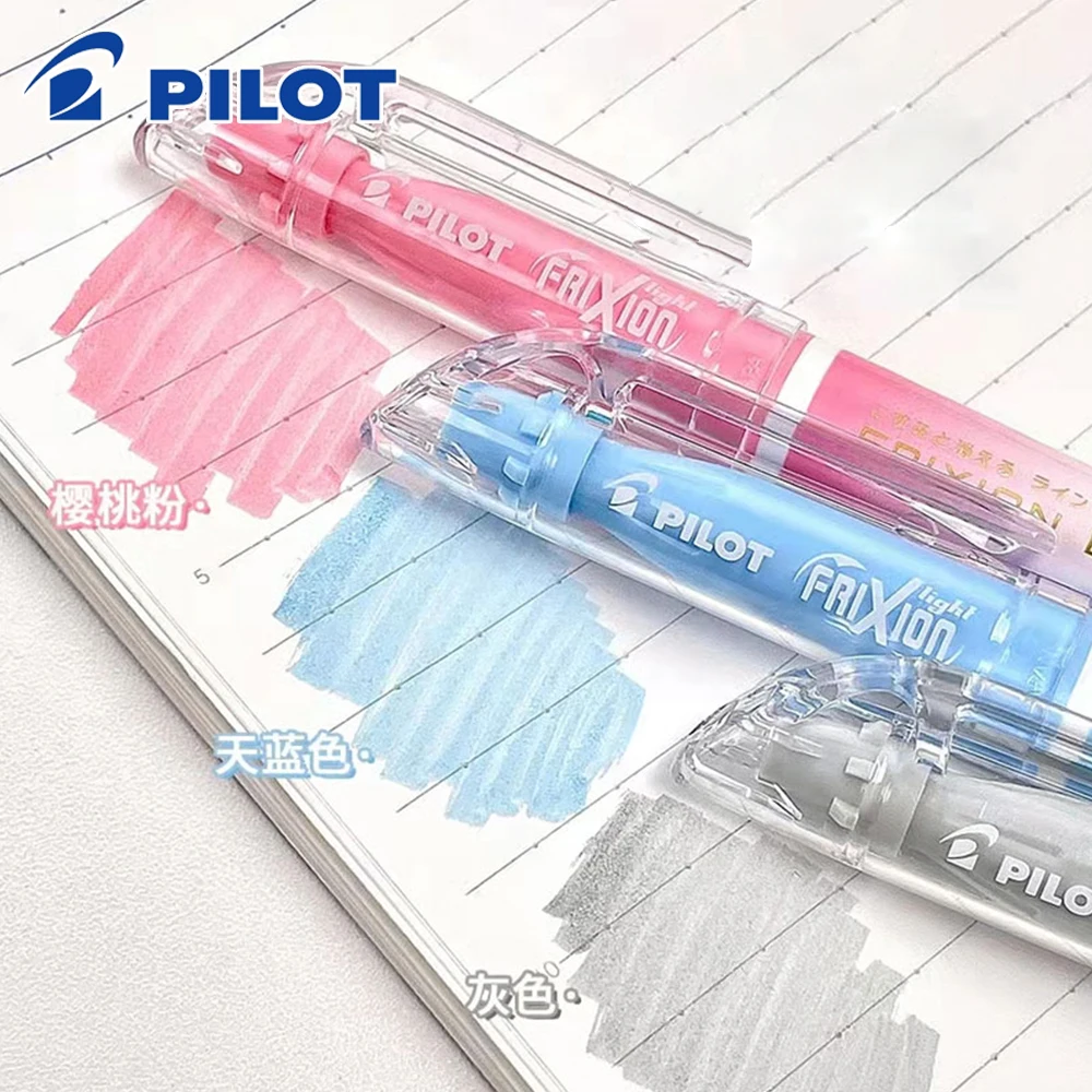 

3pcs Japan PILOT Erasable Highlighter Pens Light Colored SFL-10SL Marking Pen Color Frixion Student Marking Key School Supplies