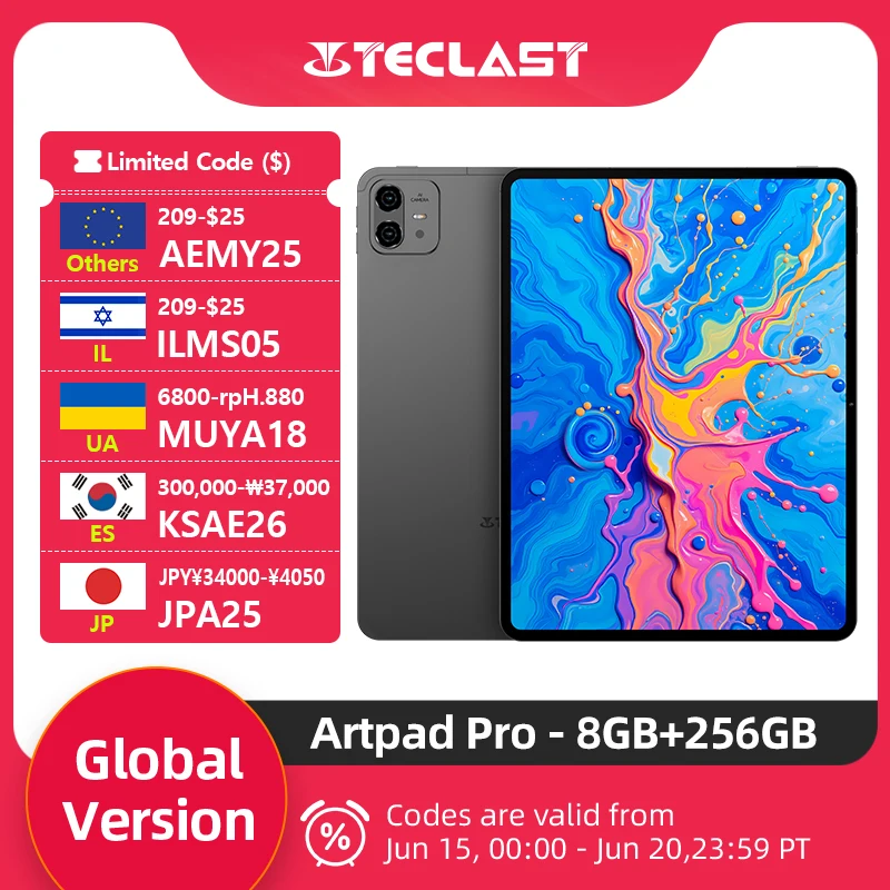 Teclast ArtPad Pro 12.7 8GB 256GB Tablet 4G LTE