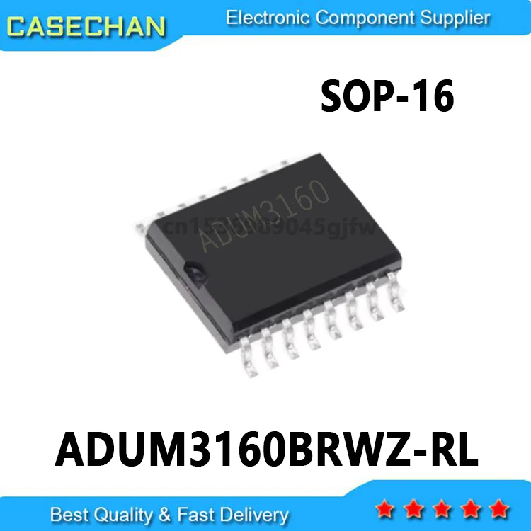 1PCS New and Original ADUM3160BRWZ  ADUM3160B  ADUM3160BRW  ADUM3160BRWZ-RL SOP-16 16-Pin