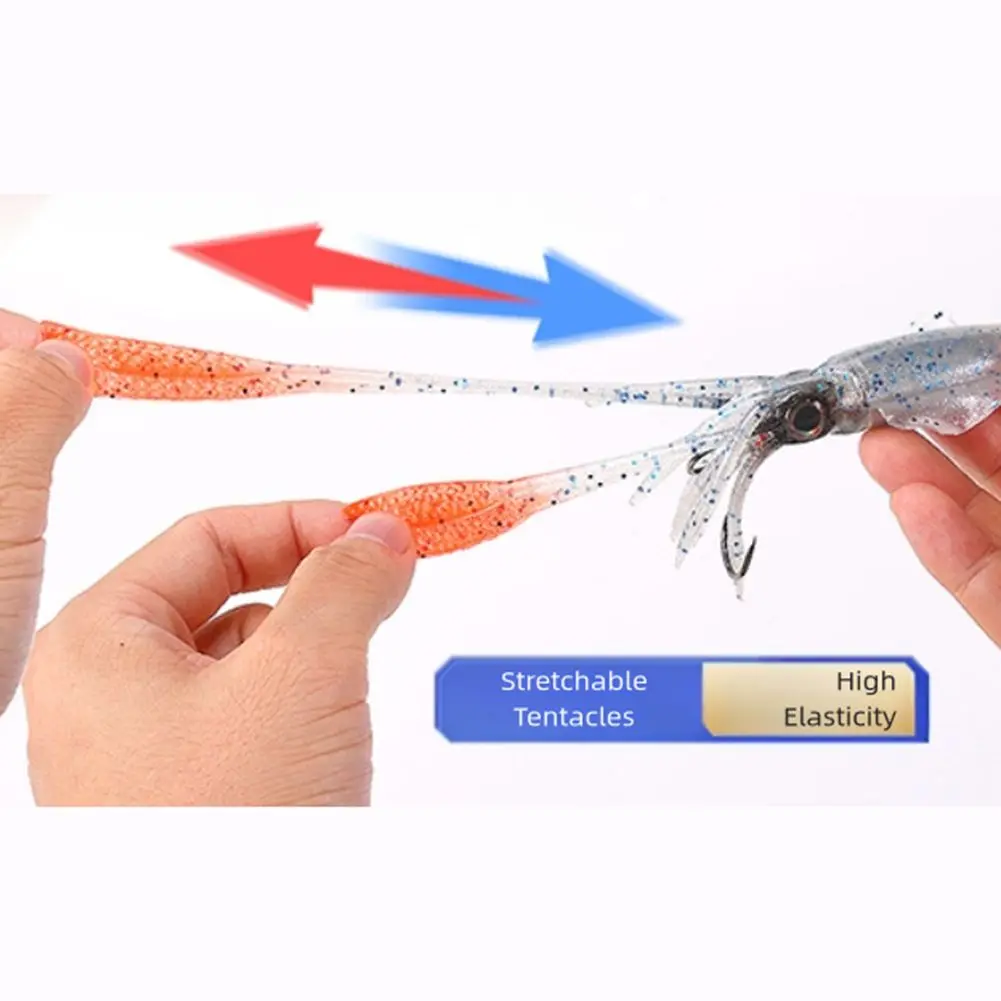 

UV Luminous Squid Trap Fishing Lures with Soft Rigged PVC and Multi Angle Reflection Suitable for Deep Sea Fishing Applications