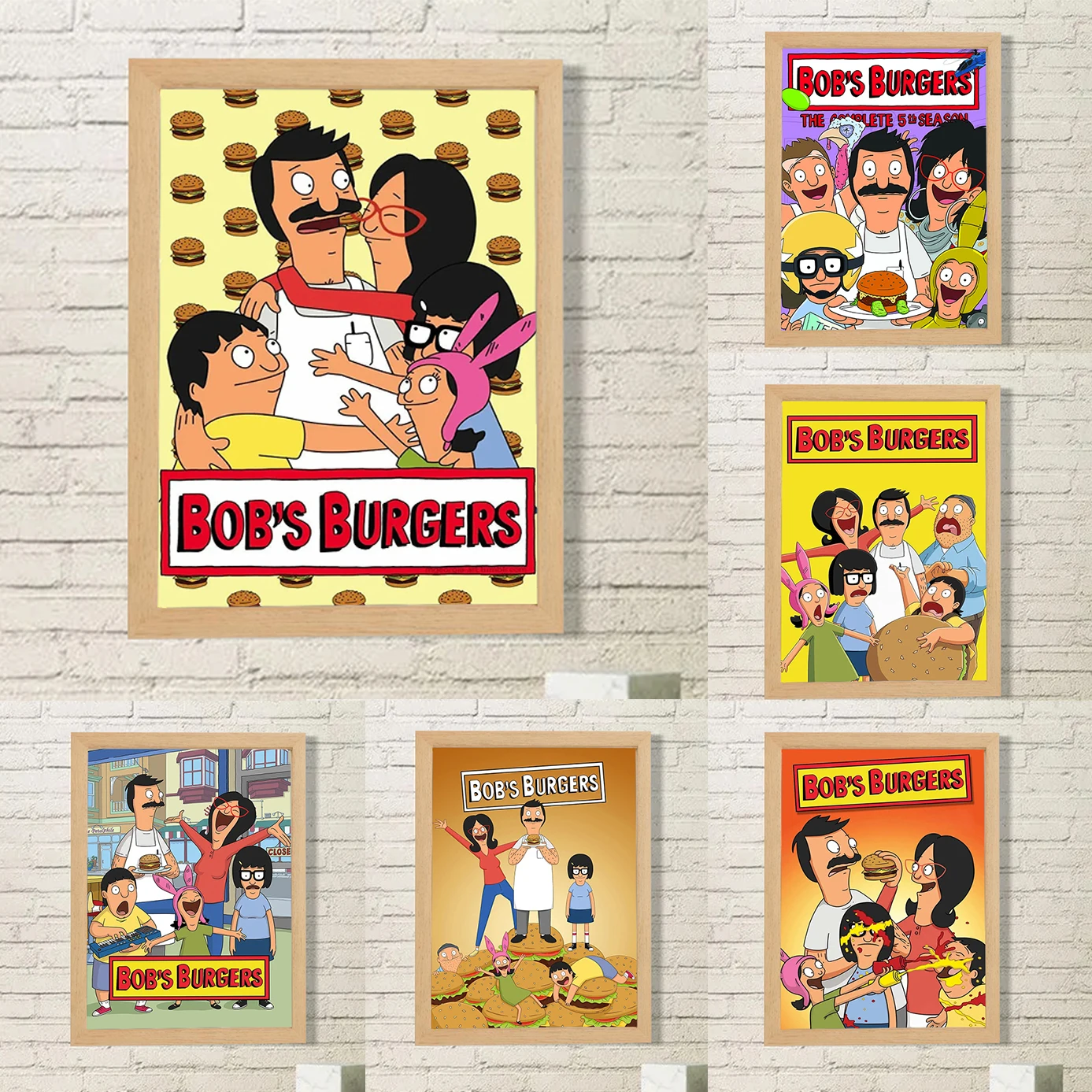 

Cartoon B-Bobs B-Burgers Decorative Pictures for Living Room Decor Anime Poster Canvas Home Decore With Free Shipping Wall Art