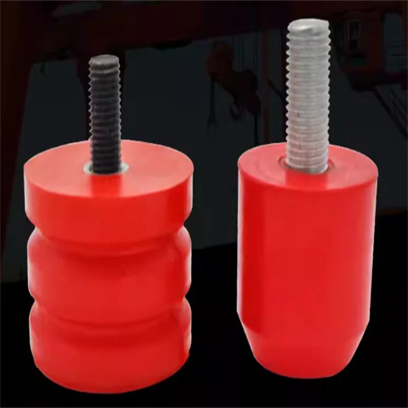 ポリウレタン製緩衝材-50-50-60-50mm-クレーンガントリー用衝突防止ショックアブソーバー-m12-m16