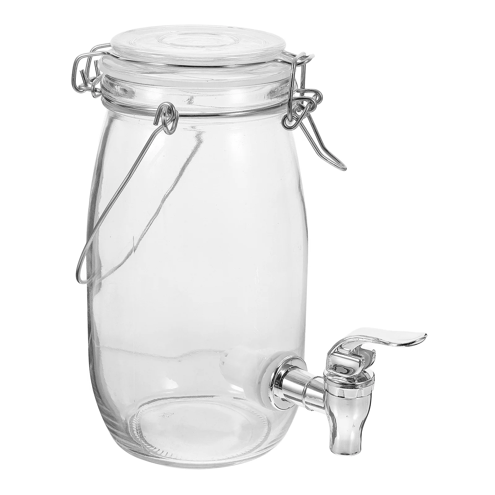 Glass Bottle Decanter Juice Waterbottle Kettle Countertop Abs Glassware Drink Barrel