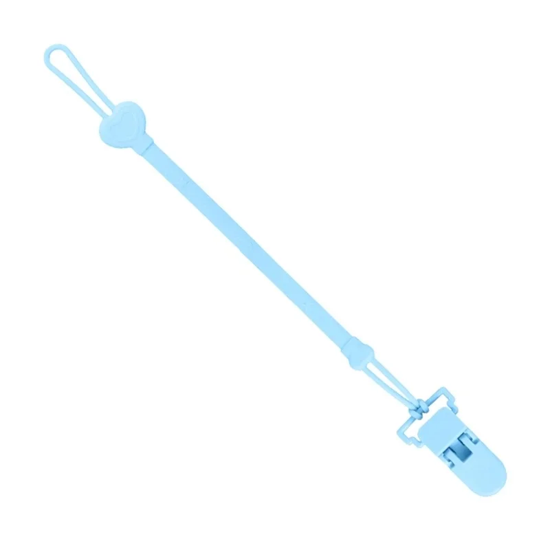 Silikon Kette Befestigter Riemen für Baby Schnuller Zahnen Clip Neugeborenen Beißring Kette Nippel Halter Pflege Zubehör