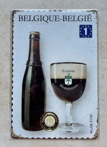 WESTVLETEREN TRAPPIST ABBEY BELGIAN BEER METAL SIGN BAR MAN CAVE PUB 20x30cm-tin sign