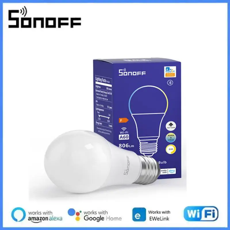 

Лампа SONOFF B05 с Wi-Fi, E27, RGBCW, 220-240 В