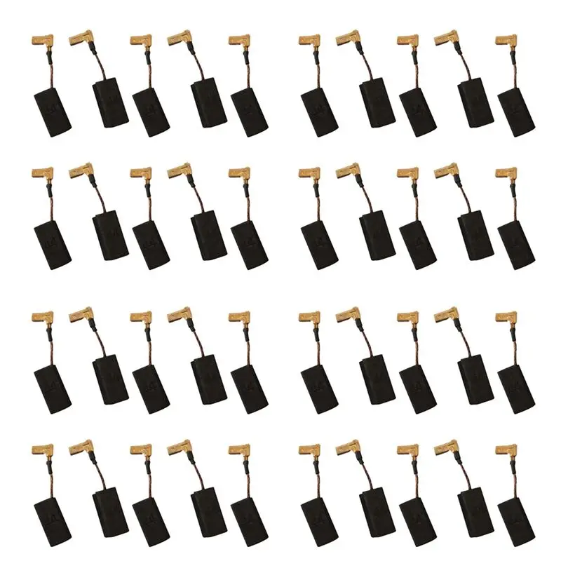 40 шт. угольных щеток для N183725 DWE4057 DWE4056 DWE4051 DWE4050 DWE4157 DWE4884