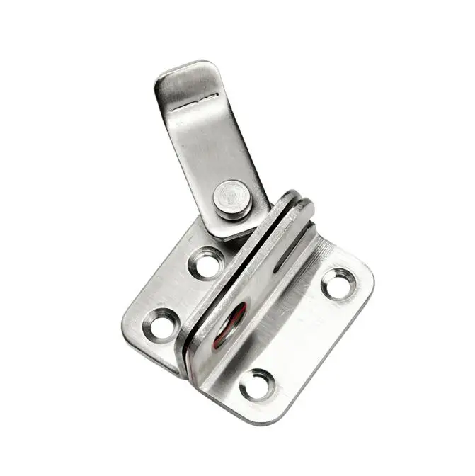 Rustproof Stainless Steel For Cabinet Latch No Drill Installation Door Buckle for Left Right Swing Doors 42 45mm 58 62mm