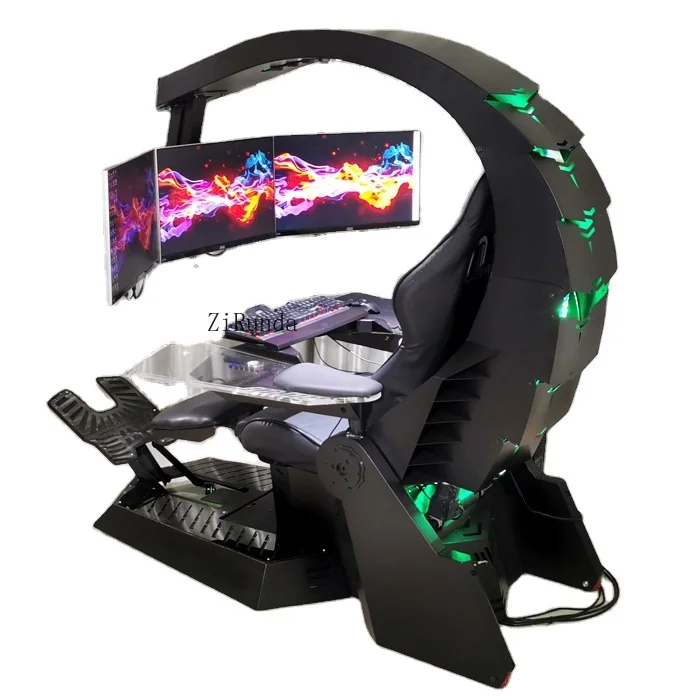 This brand new electric scorpion gaming chair is equipped with a bionic gaming cabin audio player and a backrest adjust chair