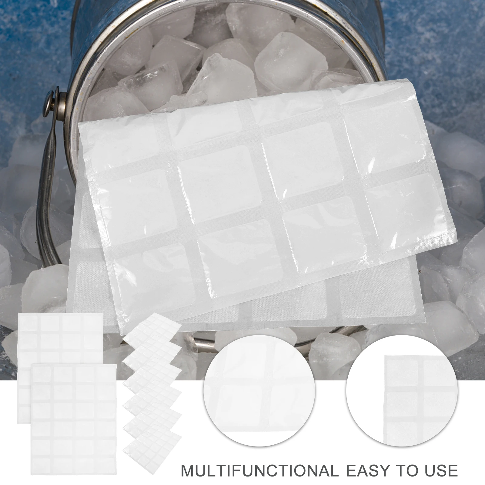 

120pcs Freezer Bags Restaurant Bag Food Pouch Reusable Cold Pack Shipping Ice Packs Cooler Bags Refrigerator Ice Bag